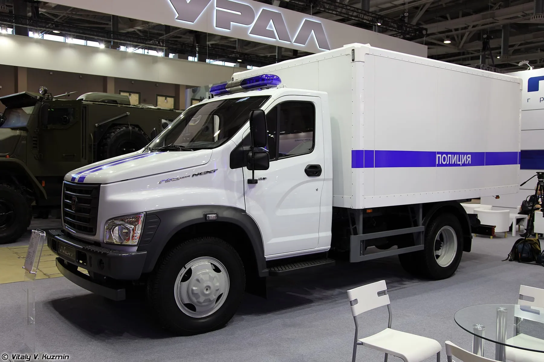 Полицейский автозак на шасси ГАЗон Next C41R13 на выставке «Интерполитех-2015»