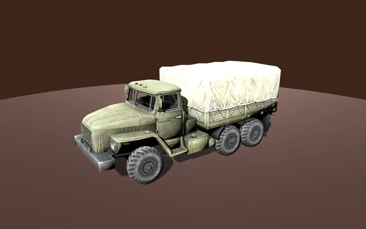 Трёхмерная модель: Урал-4320
