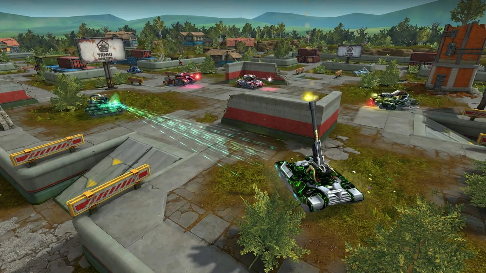 Tanki Online: кадр из игры