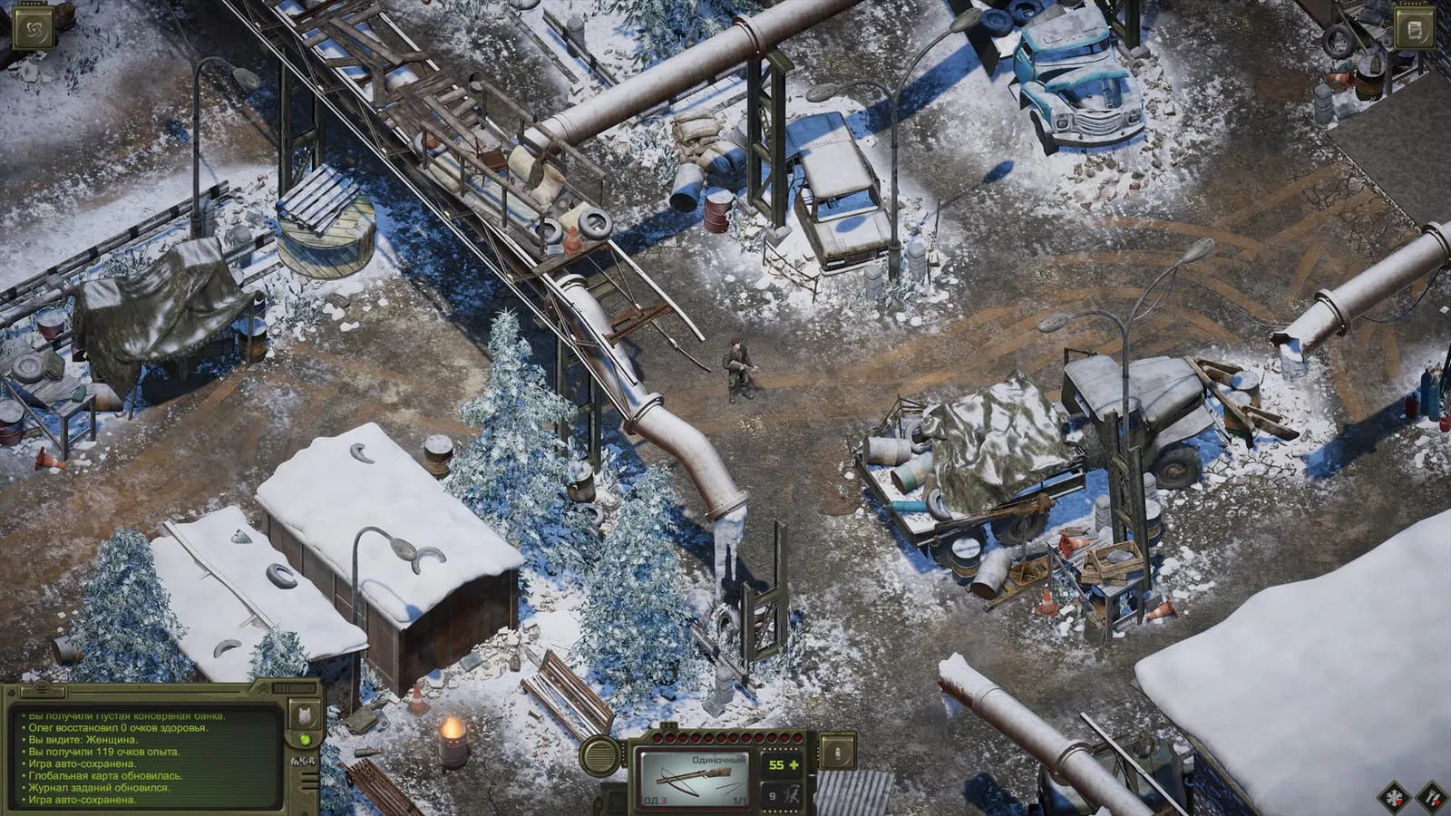 ATOM RPG Trudograd: кадр из игры