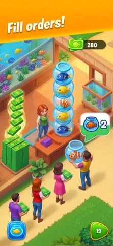 Fishdom: кадр из игры