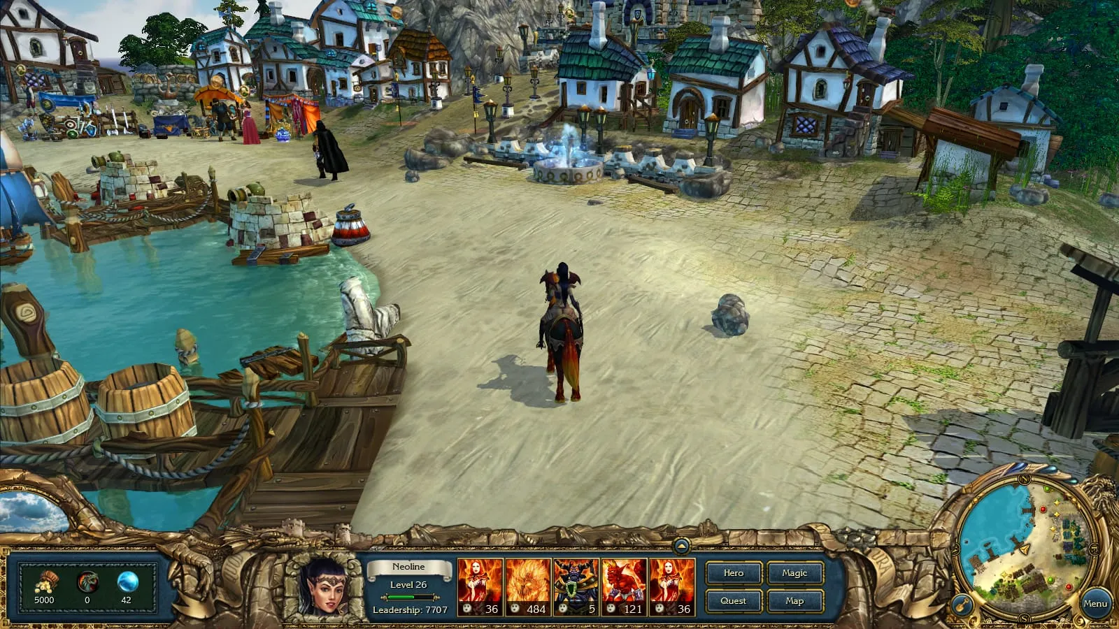 King’s Bounty. Тёмная сторона: кадр из игры