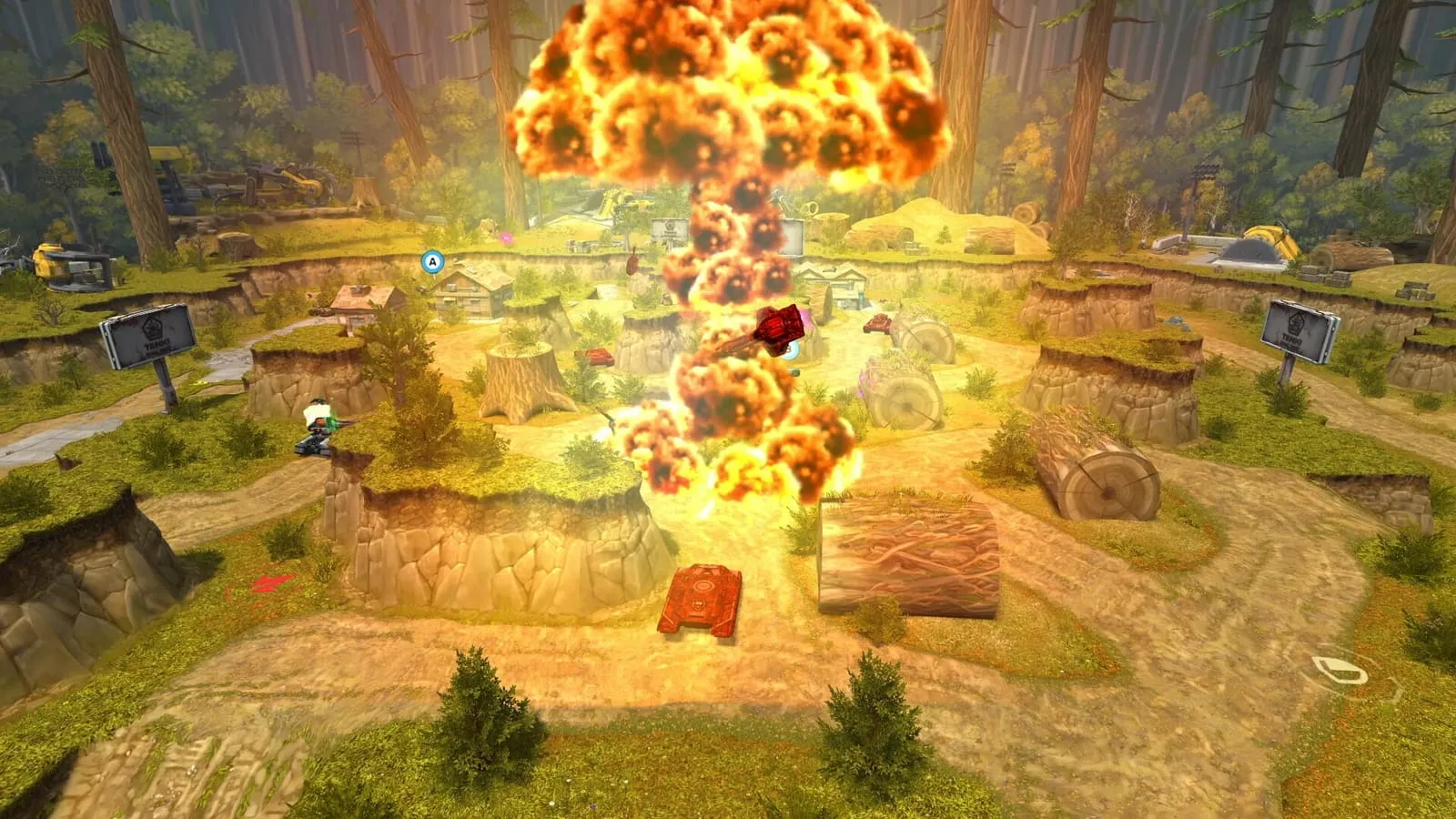 Tanki Online: кадр из игры