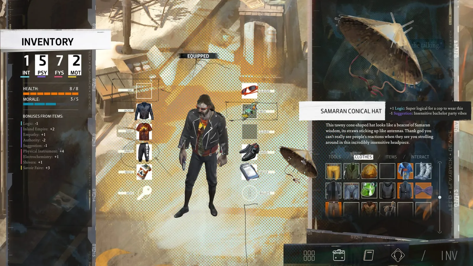 Disco Elysium - The Final Cut: кадр из игры