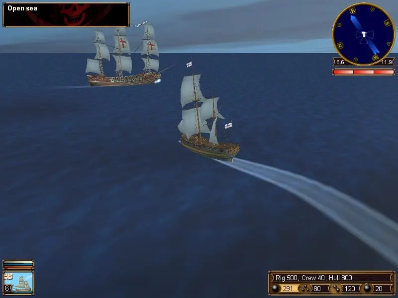 Sea Dogs: кадр из игры